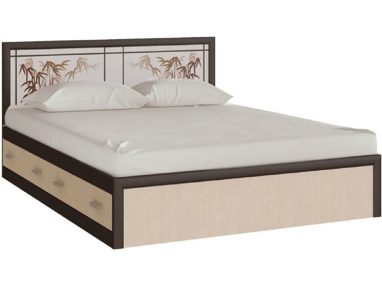 

Мальта Кровать с ящиками 160 (Венге / дуб беленый)