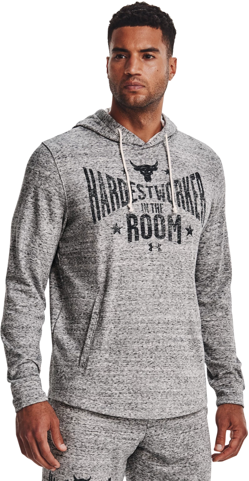 

Худи мужское Under Armour Ua Pjt Rock Terry Hoodie серое LG, Серый, Ua Pjt Rock Terry Hoodie