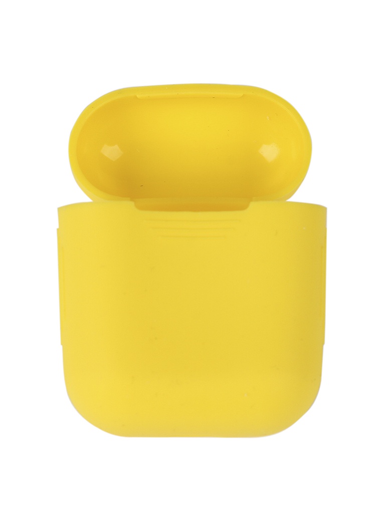 фото Чехол mobility для apple airpods silicone yellow