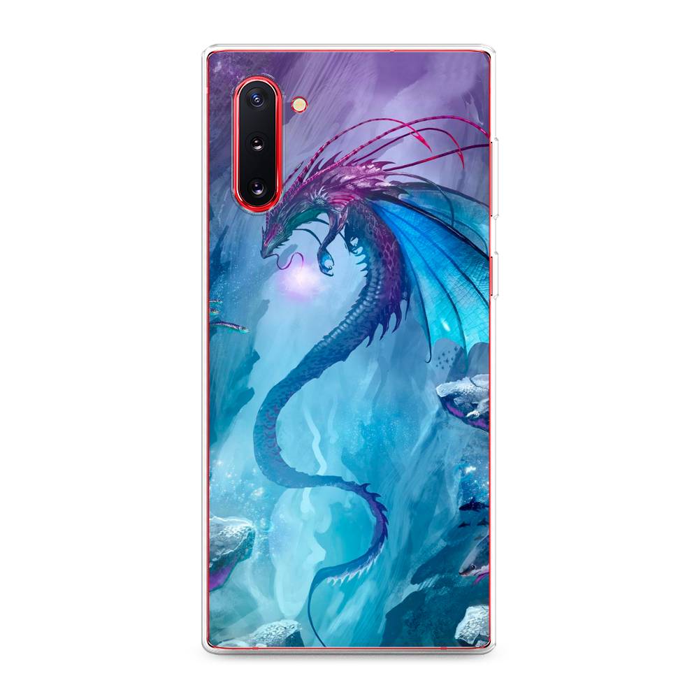 

Чехол Awog на Samsung Galaxy Note 10 "Водный дракон", Разноцветный, 28650-2