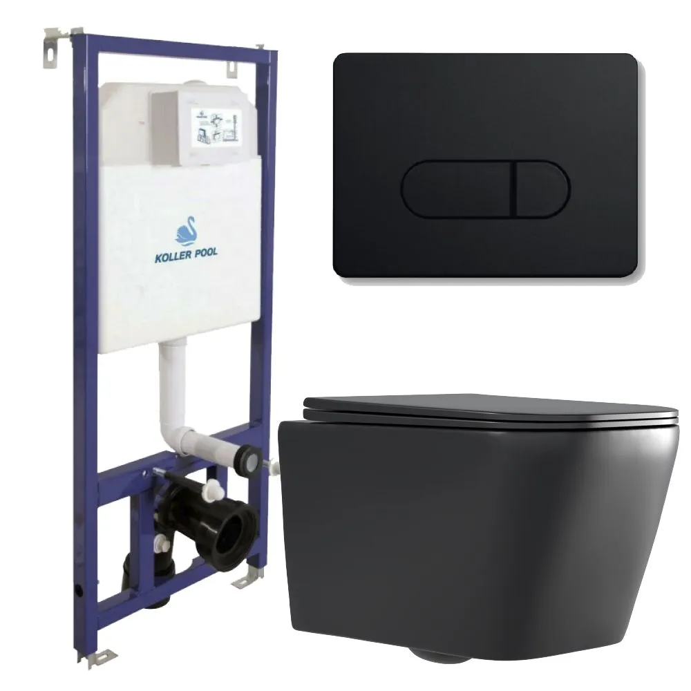 

Инсталляция с подвесным унитазом CULTO JET-N ORION black УТ-99902630_222, JET_NL