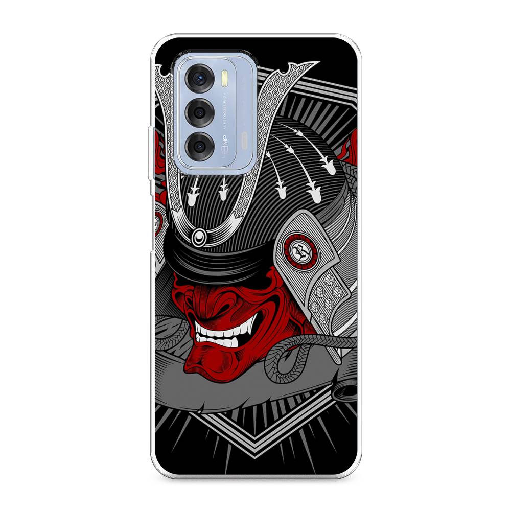 

Чехол для ZTE Blade V40 "Красная маска самурая", Белый;красный;черный, 136150-4