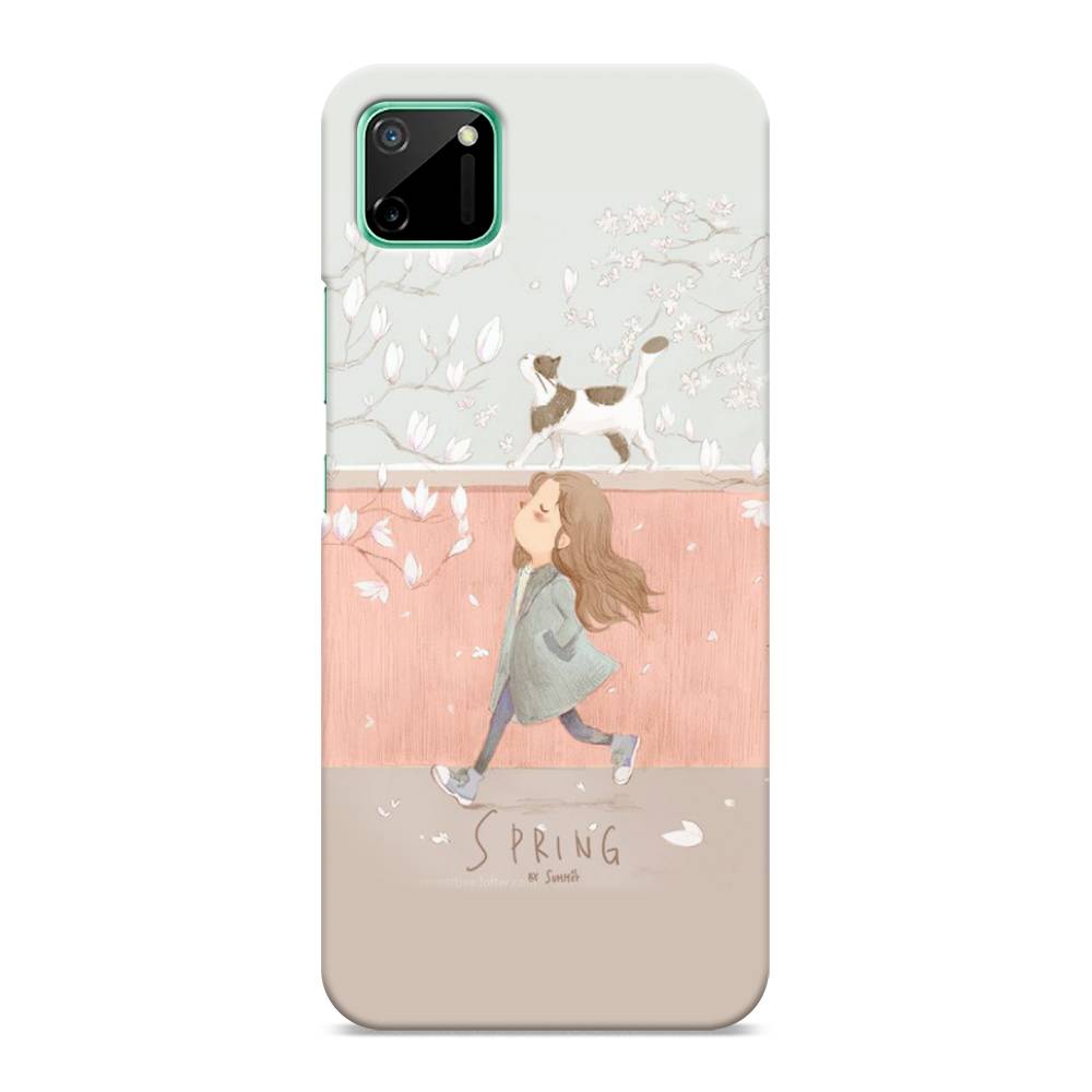 

Пластиковый чехол "Девочка-весна" на Realme C11, 253820-5