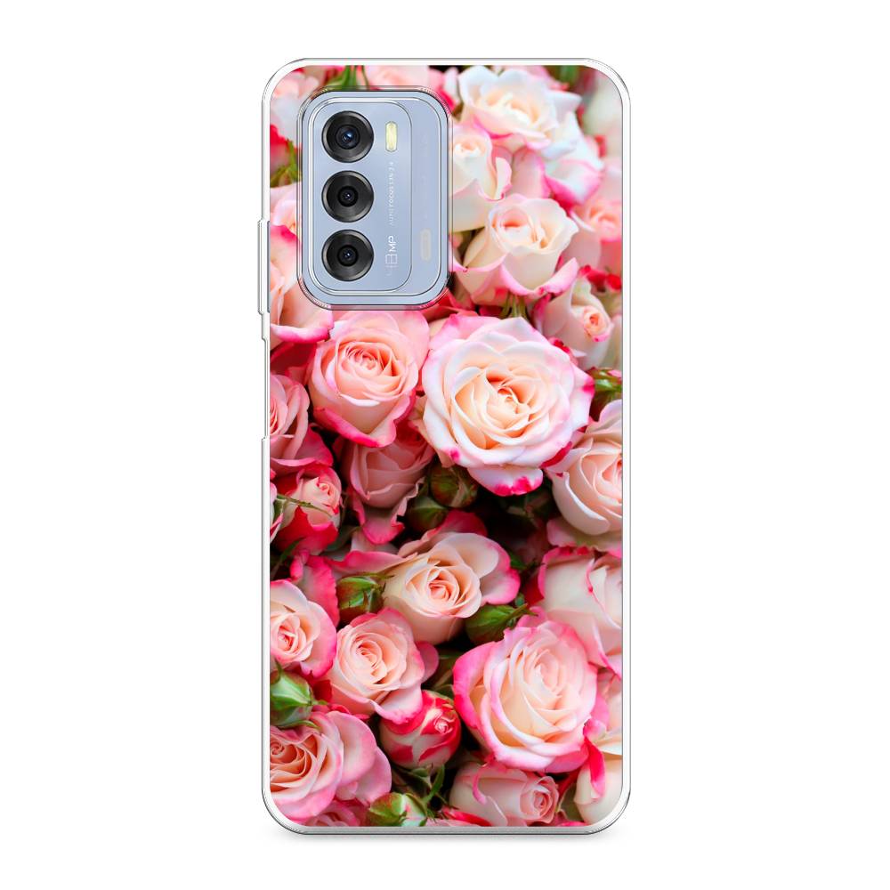 

Чехол для ZTE Blade V40 "Много роз", Розовый, 136150-2