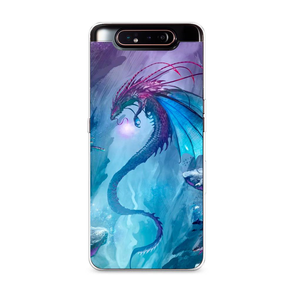 

Чехол Awog на Samsung Galaxy A80 "Водный дракон", Разноцветный, 28350-2