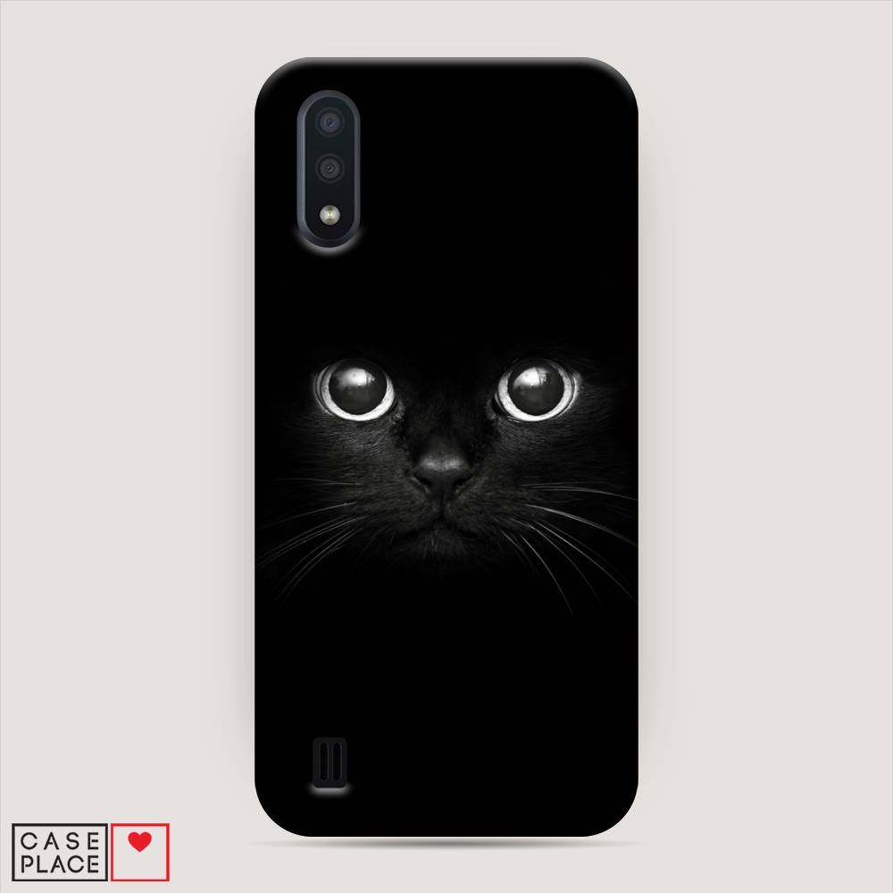 

Пластиковый чехол "Взгляд черной кошки" на Samsung Galaxy A01