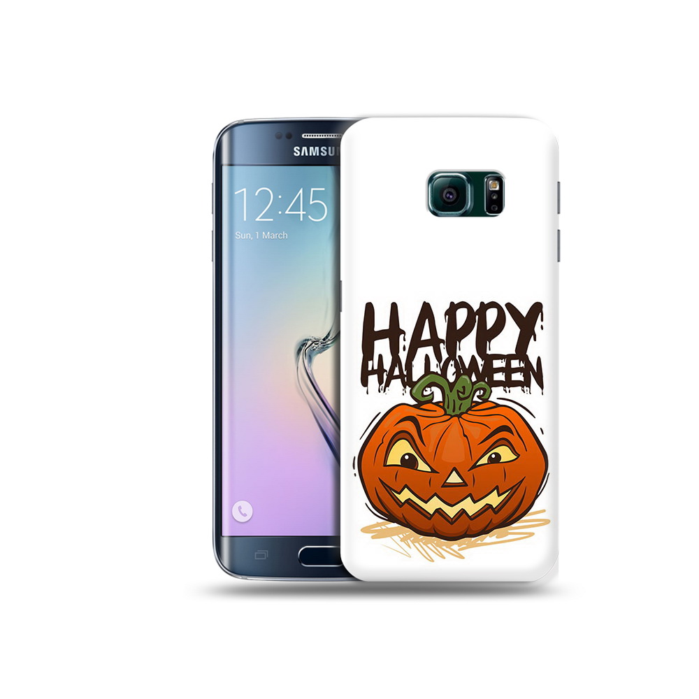 

Чехол MyPads Tocco для Samsung Galaxy S6 Edge Хэллоуин счастливый, Прозрачный, Tocco