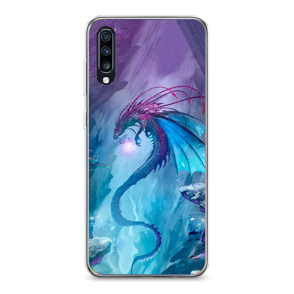 

Чехол Awog на Samsung Galaxy A70 "Водный дракон", Разноцветный, 28150-2