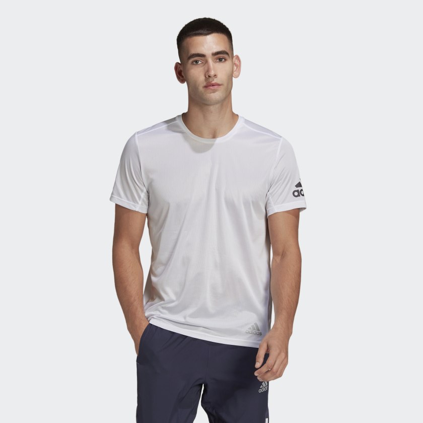 

Футболка мужская Adidas Run It Tee M белая S, Run It Tee M