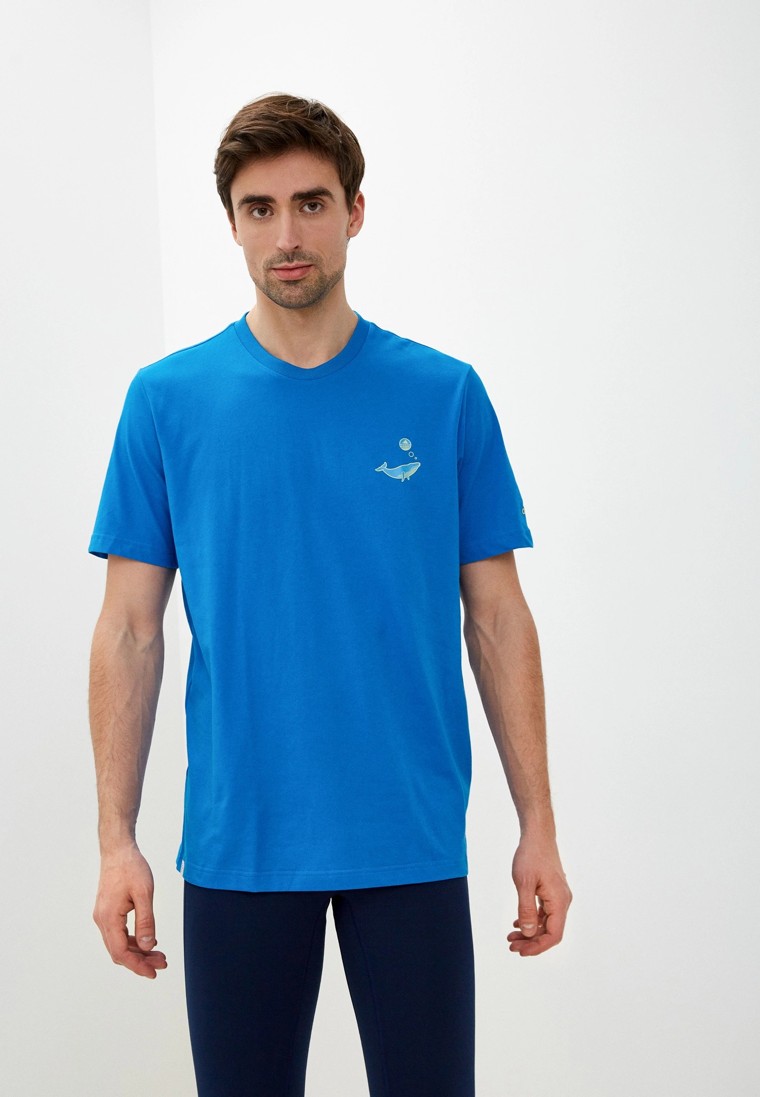 фото Футболка мужская adidas ocean gfx tee синяя 2xl