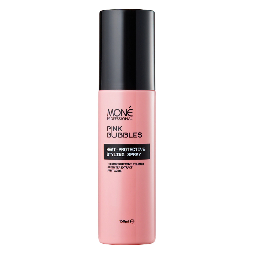 Спрей для волос Mone Professional Pink Bubbles Heat-Protective Spray термозащитный 150 мл