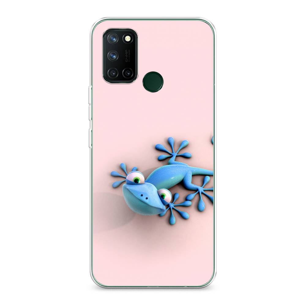 

Чехол Awog на Realme 7i "Голубая ящерка", Разноцветный, 253950-2