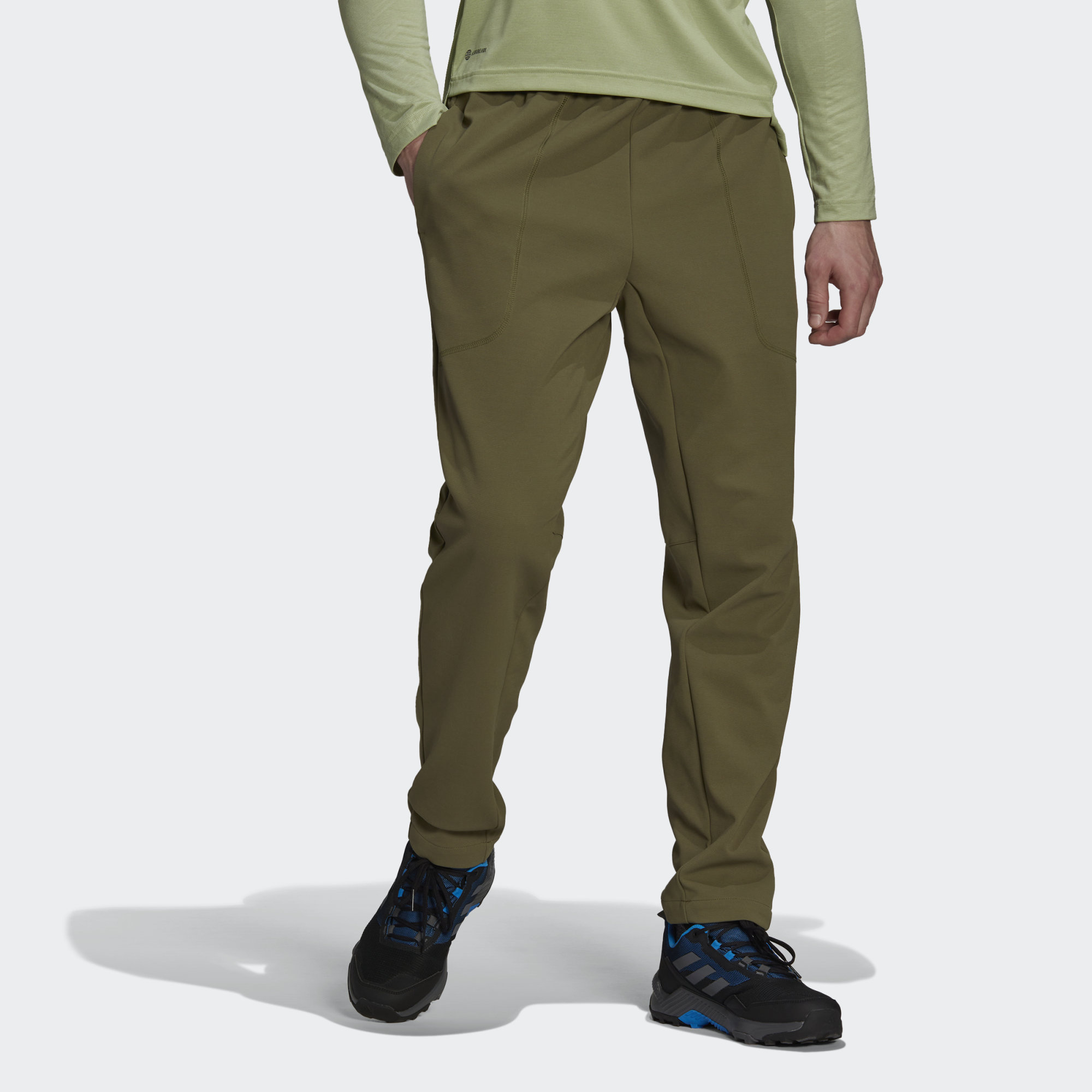 фото Спортивные брюки мужские adidas mt pants зеленые xl