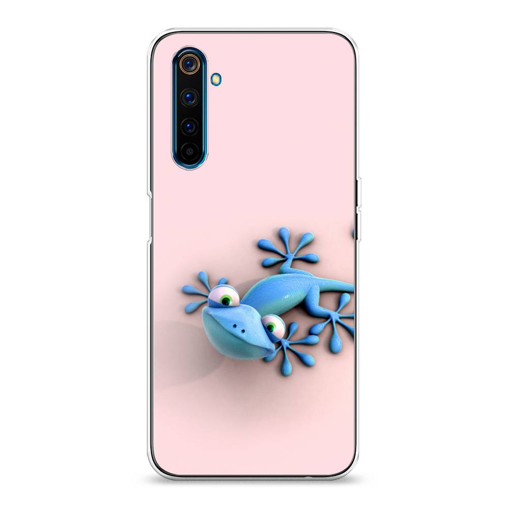 

Чехол Awog на Realme 6 Pro "Голубая ящерка", Разноцветный, 252850-2