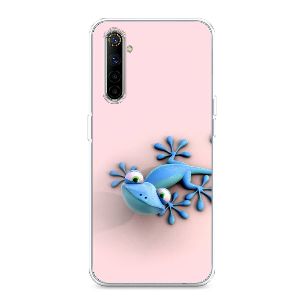 

Чехол Awog на Realme 6 "Голубая ящерка", Разноцветный, 252750-2