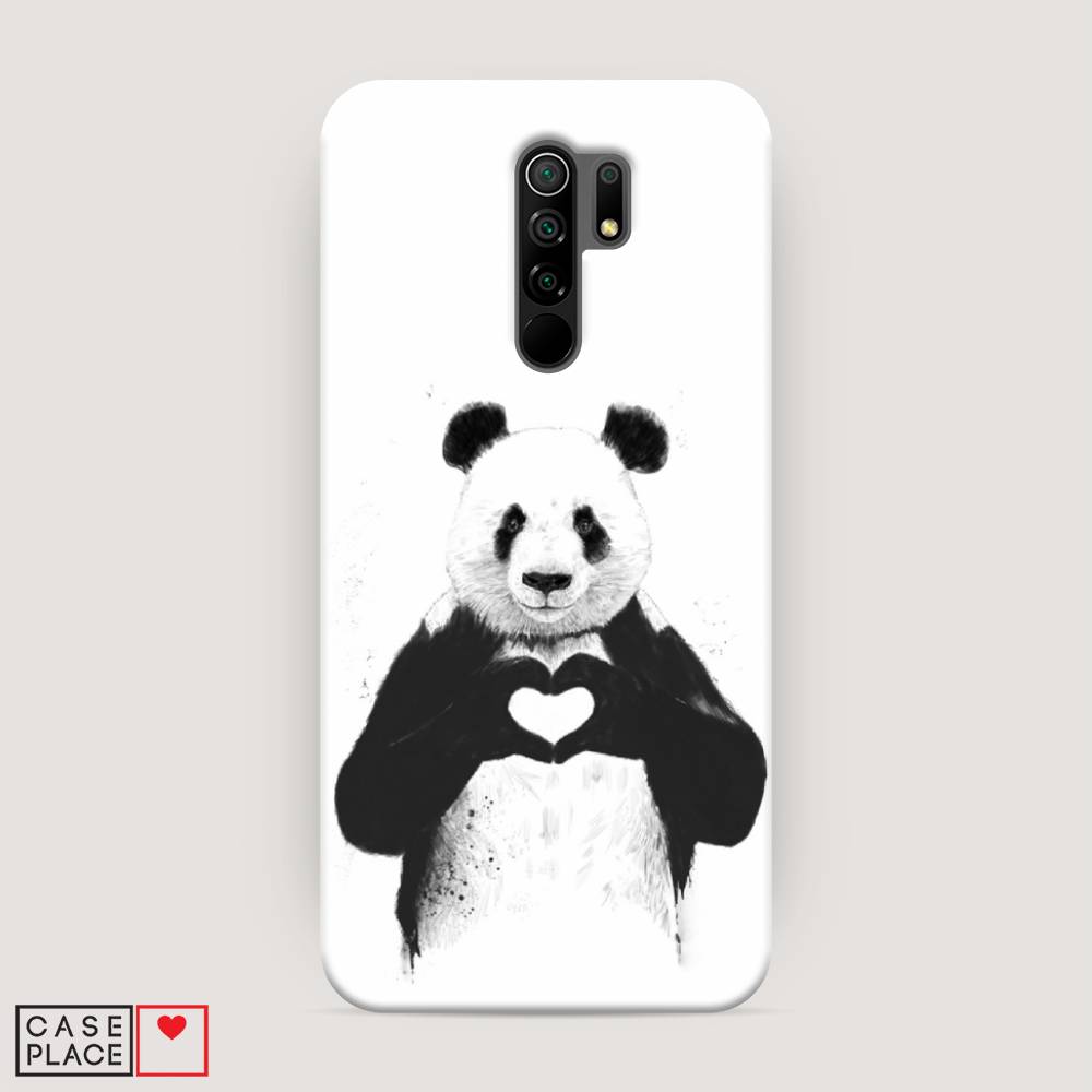

Пластиковый чехол "Панда love" на Xiaomi Redmi 9, 38320-7