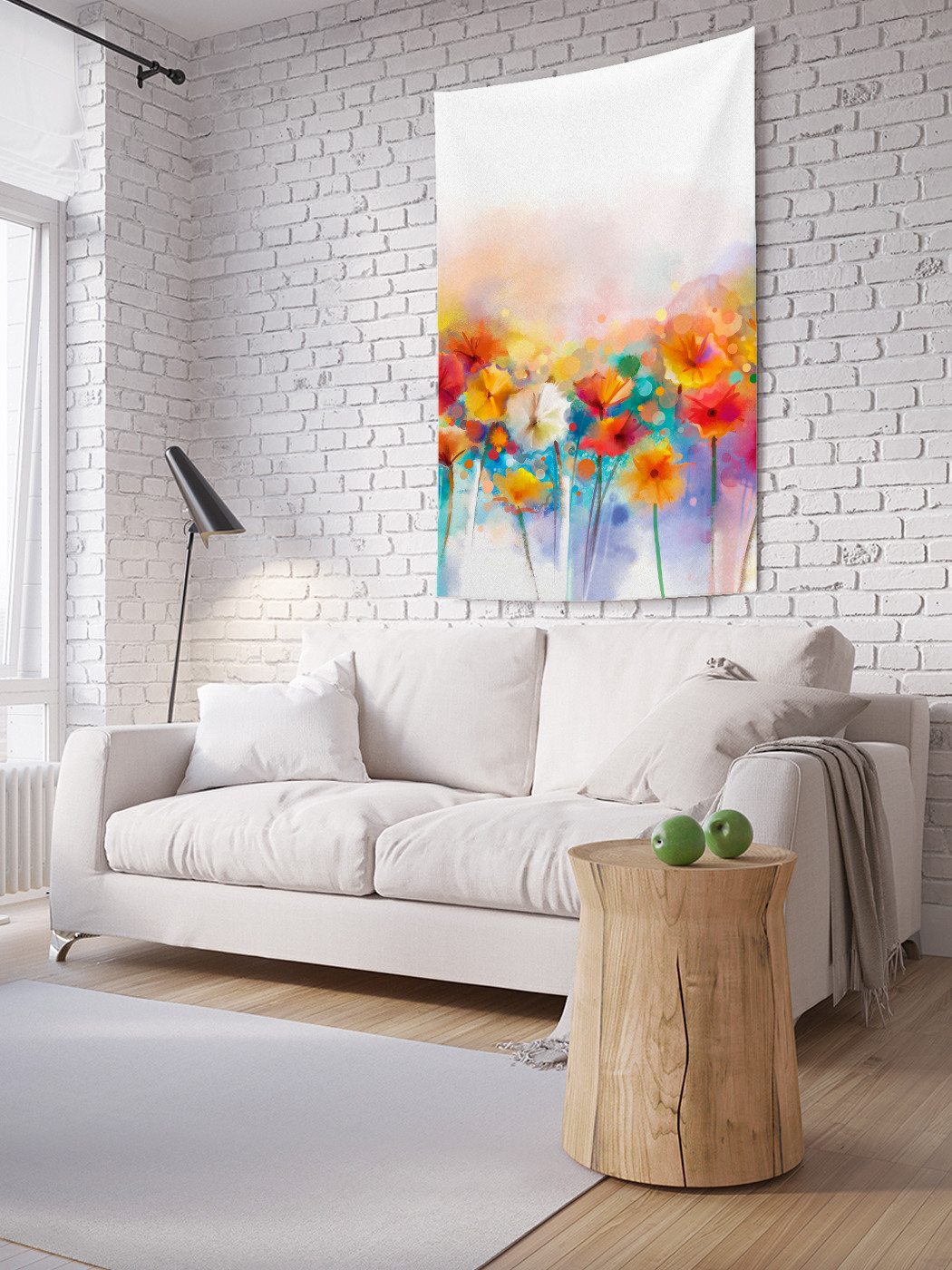 

Вертикальное фотопанно на стену JoyArty Размытые цветы 100x150 см, Размытые цветы