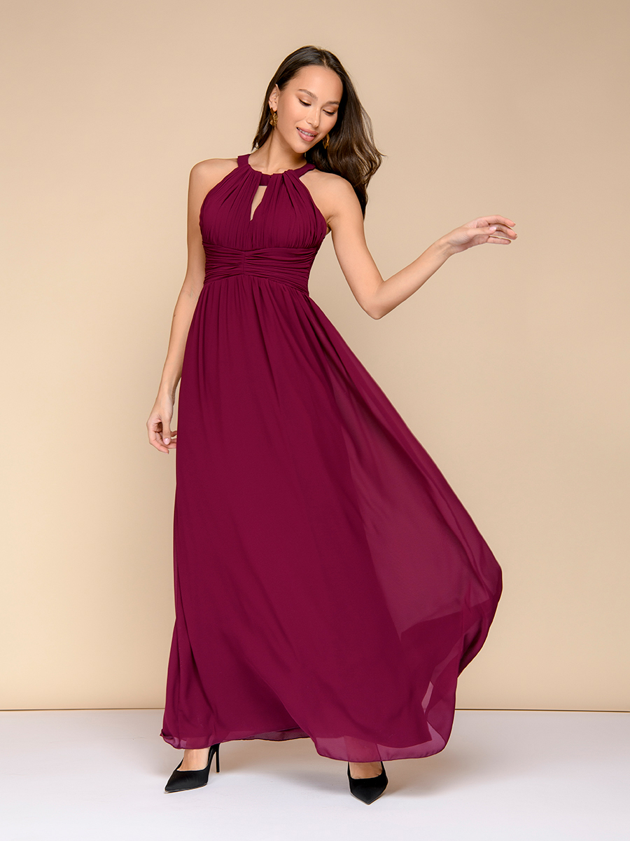

Платье женское 1001dress 0152201-30228 бордовое 40 RU, 0152201-30228