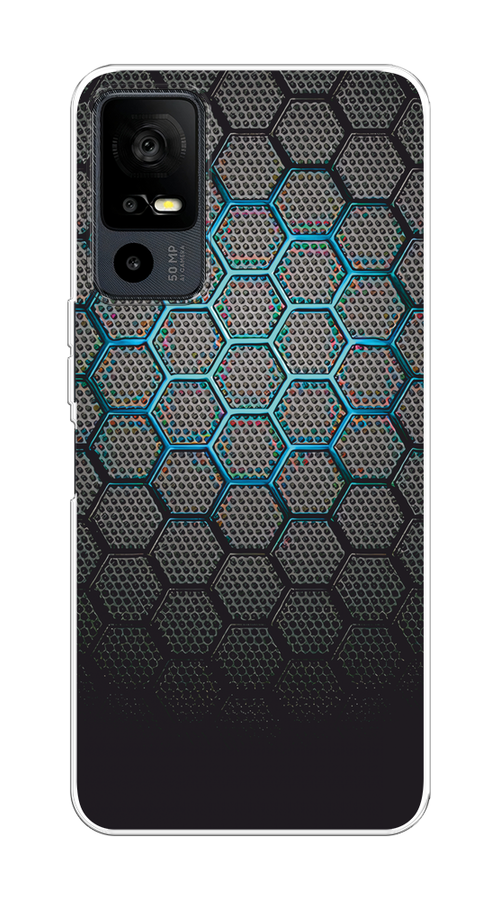 

Чехол Awog на TCL 40R 5G "Бирюзовые соты", Бирюзовый;синий;черный, 291250-1