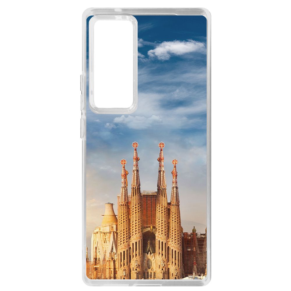 Чехол-накладка Krutoff Clear Case Испания, Саграда Фамилия для Vivo X60 Pro