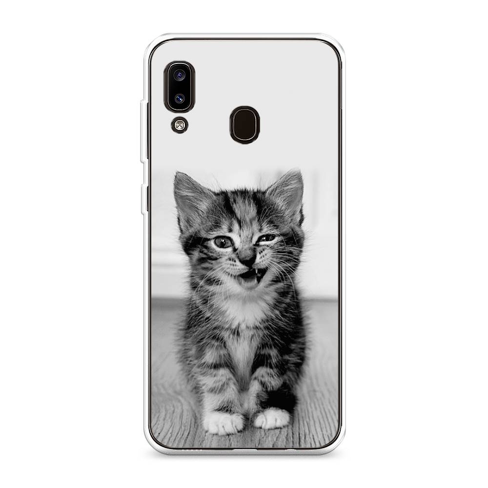 

Чехол Awog на Samsung Galaxy A20/A30 "Подмигивающий котенок", Разноцветный, 27650-1