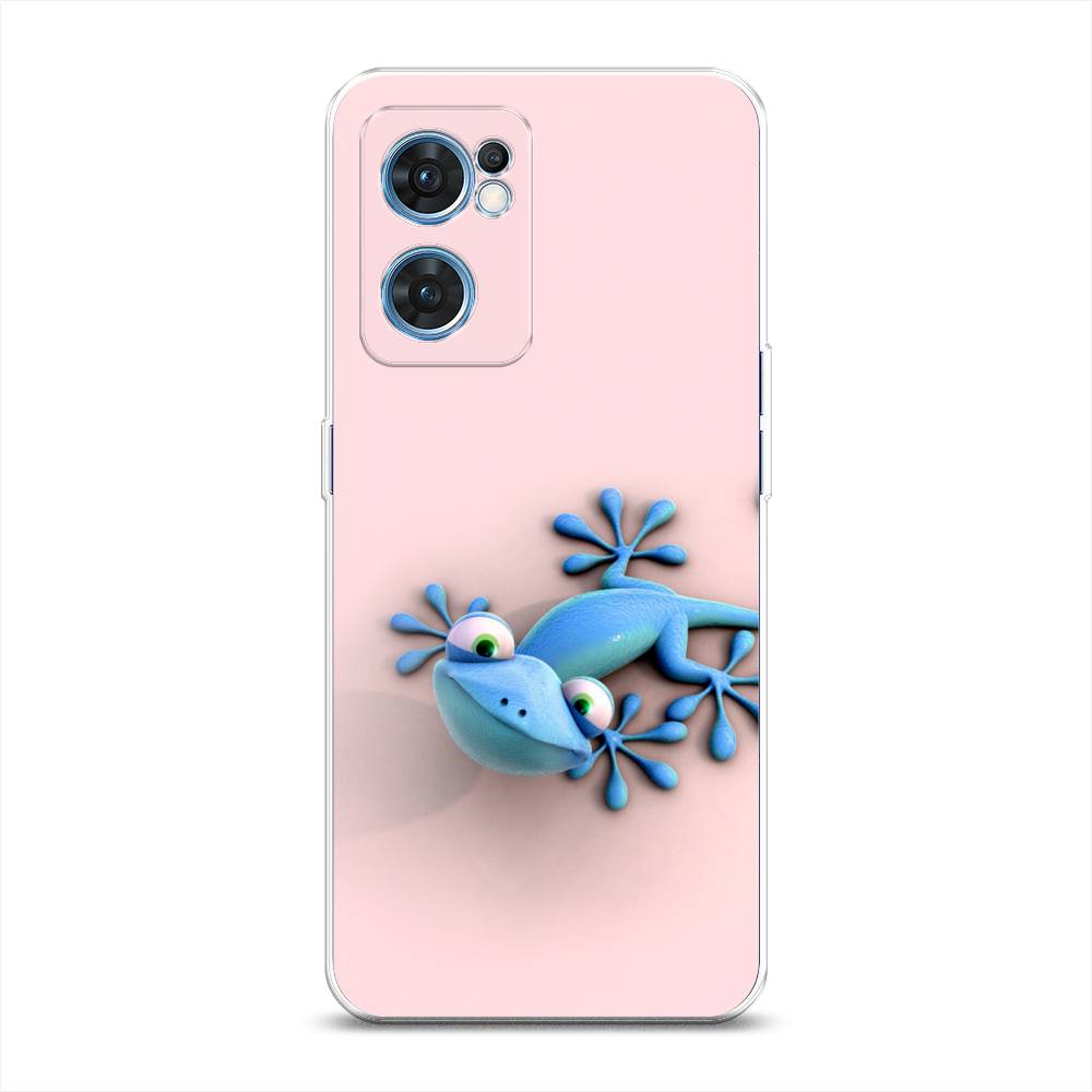 

Чехол Awog на Oppo Find X5 Lite "Голубая ящерка", Разноцветный, 259850-2
