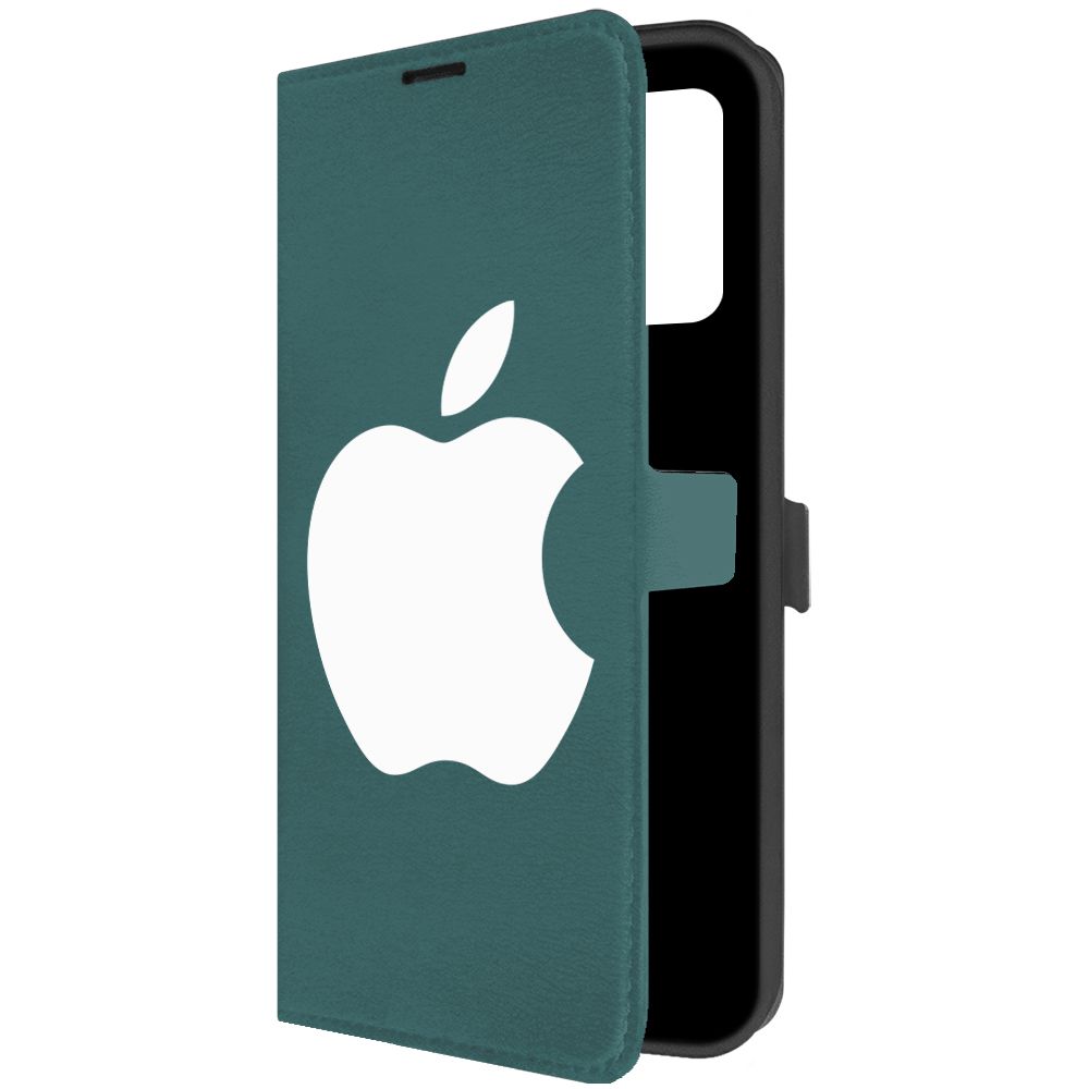 

Чехол-книжка Krutoff Eco Book для Realme C35 Apple зелёный опал, Зеленый