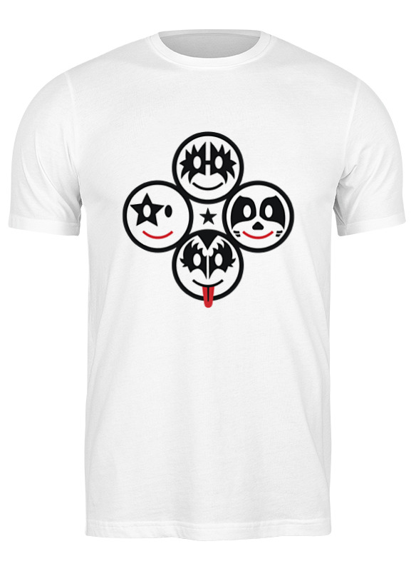 

Футболка мужская Printio Kiss (кисс) белая 3XL, Белый, Kiss (кисс)