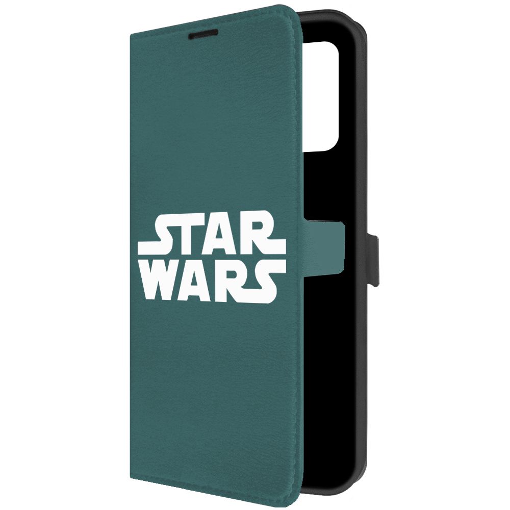 

Чехол-книжка Krutoff Eco Book для Realme C35 Star Wars зелёный опал, Зеленый