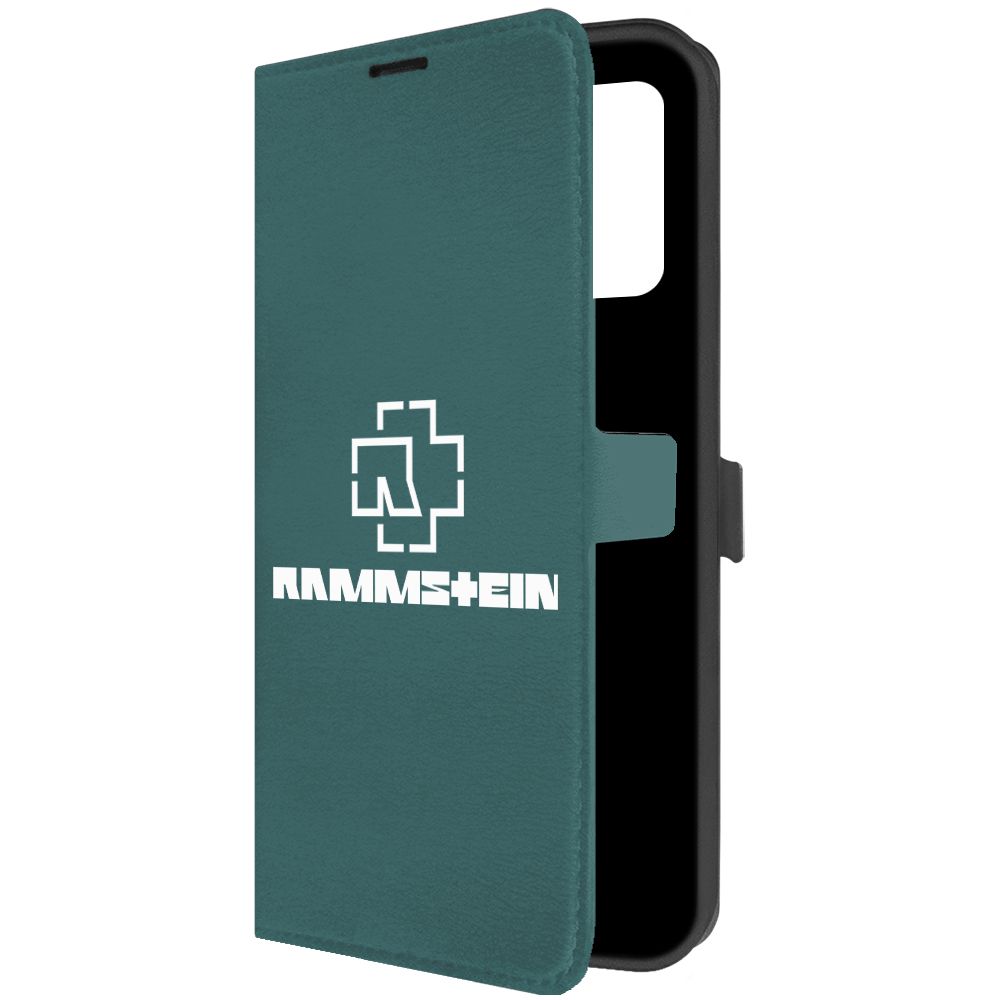 

Чехол-книжка Krutoff Eco Book для Realme C35 Rammstein зелёный опал, Зеленый