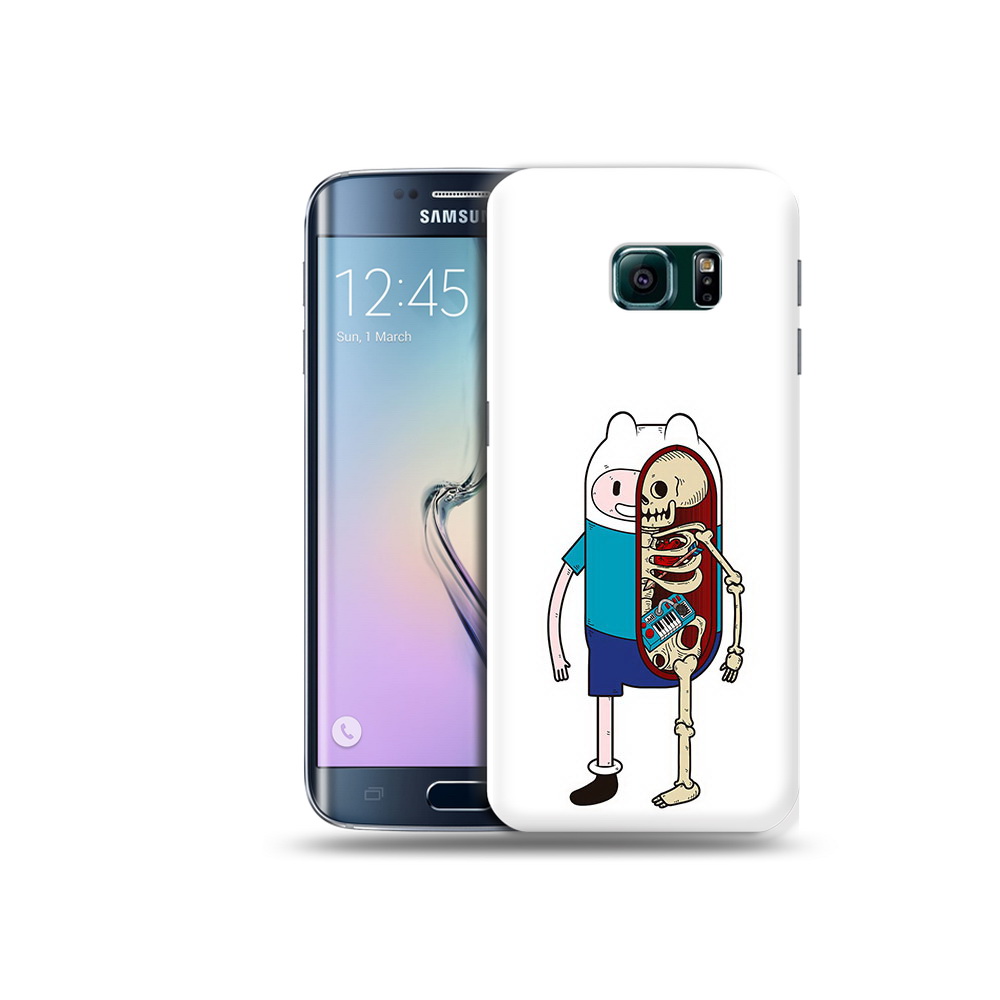 

Чехол MyPads Tocco для Samsung Galaxy S6 Edge Финн скелет, Прозрачный, Tocco