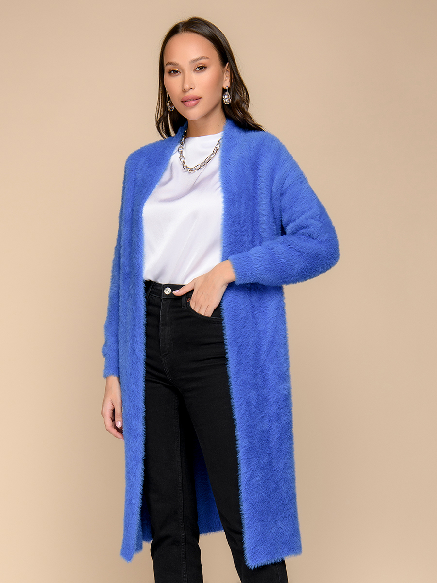 

Кардиган женский 1001dress 0330230 голубой OS, 0330230