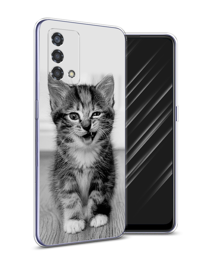 

Чехол Awog на Oppo Reno 6 Lite "Подмигивающий котенок", Разноцветный, 259550-1