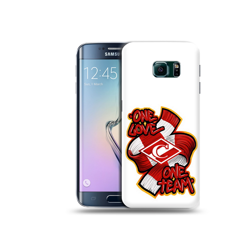 

Чехол MyPads Tocco для Samsung Galaxy S6 Edge ФК спарак 1 любовь, Прозрачный, Tocco