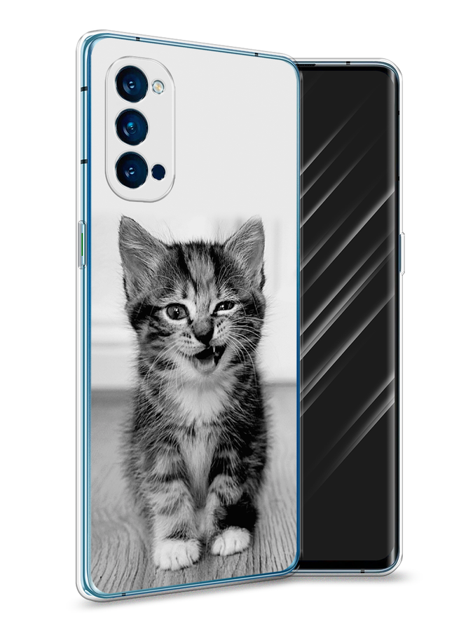 

Чехол Awog на Oppo Reno 4 Pro 5G "Подмигивающий котенок", Разноцветный, 253750-1