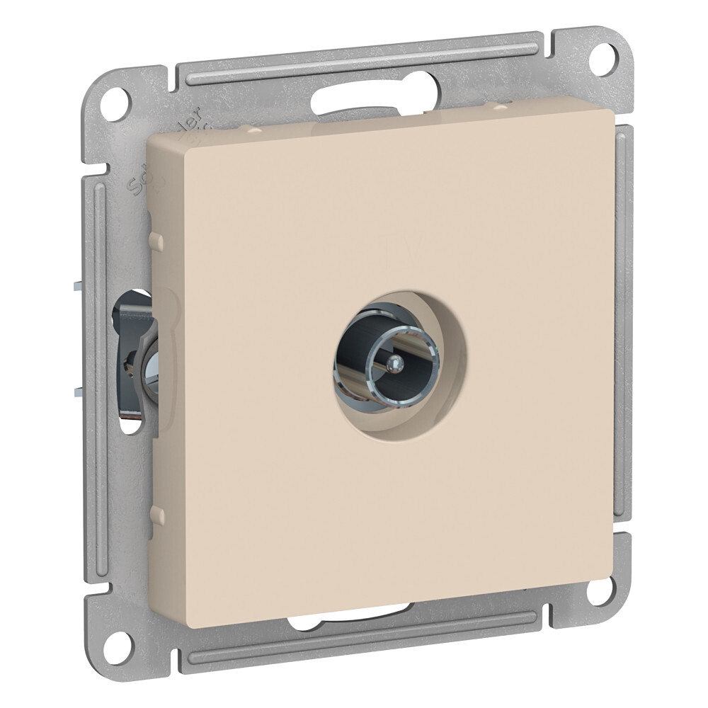 

SE AtlasDesign Беж Розетка TV оконечная 1DB, механизм ATN000291, Бежевый, AtlasDesign06