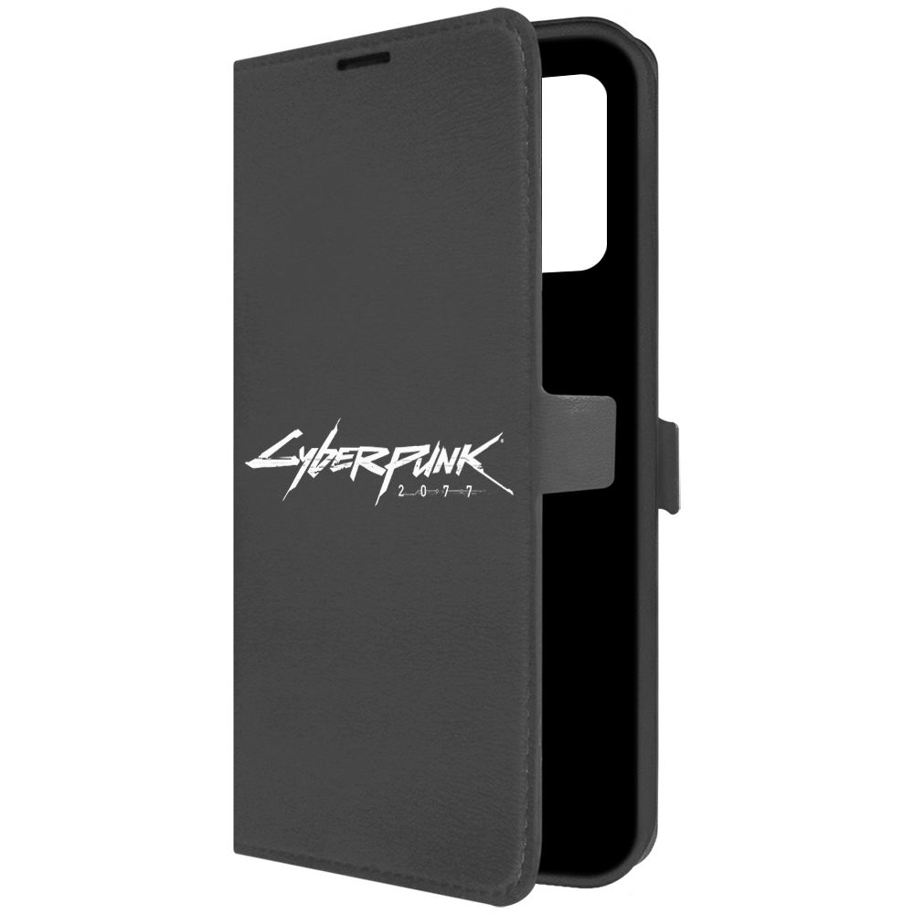 

Чехол-книжка Krutoff Eco Book для Realme C35 Сyberpunk 2077 черный
