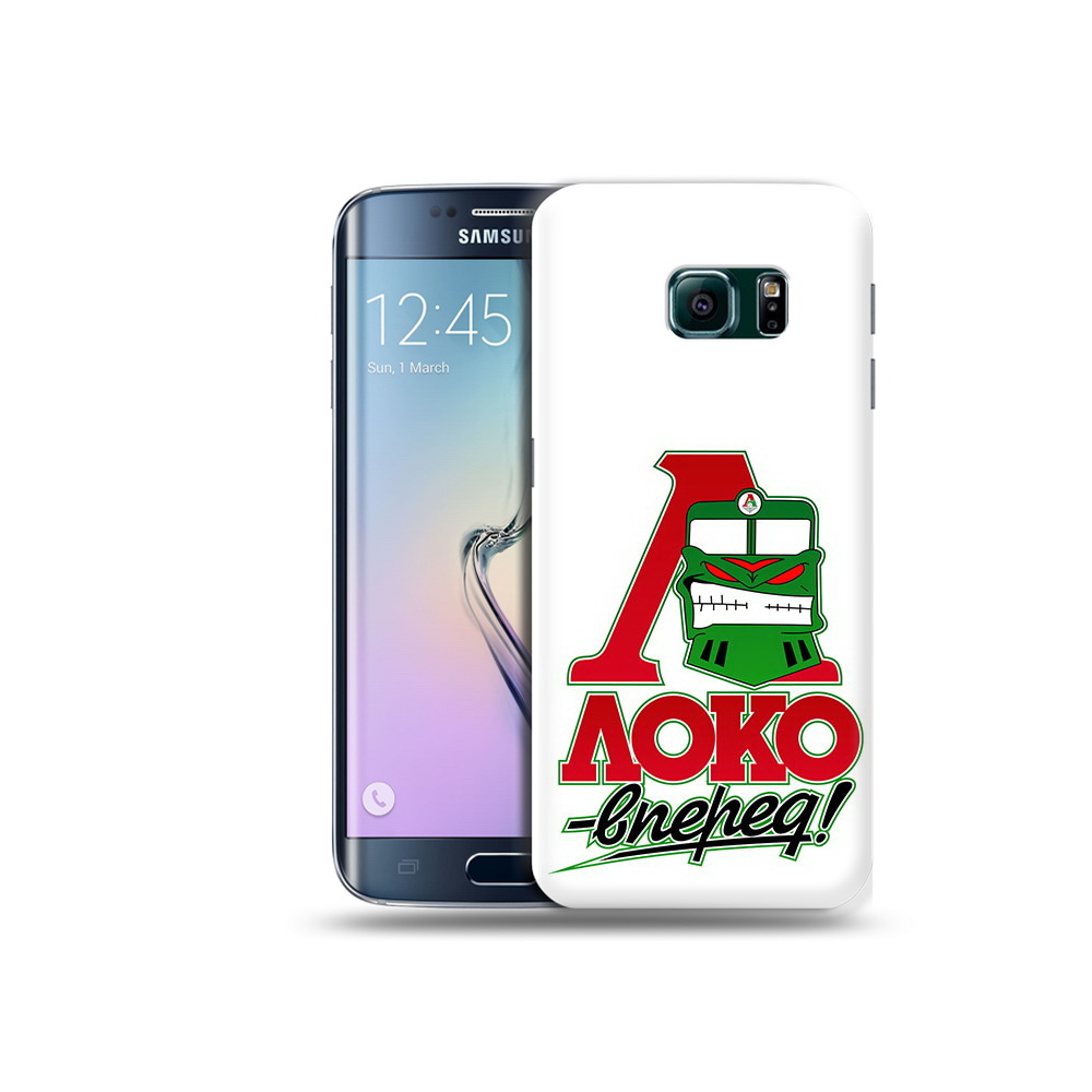 

Чехол MyPads Tocco для Samsung Galaxy S6 Edge ФК локо вперед, Прозрачный, Tocco