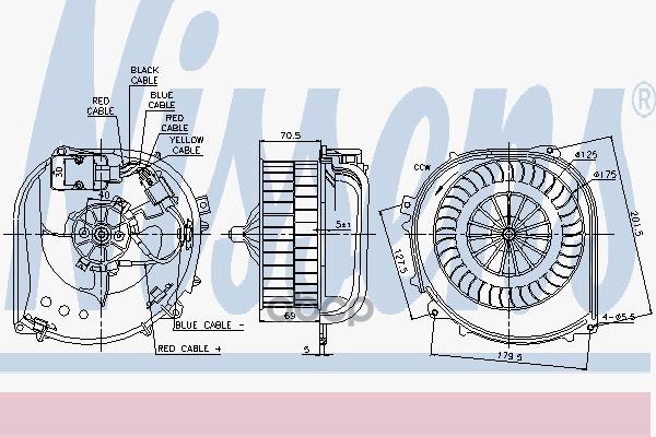 

Вентилятор Отопителя Nissens 87100