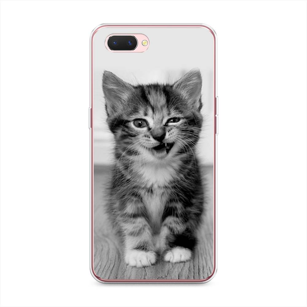 

Чехол Awog на Oppo A3s "Подмигивающий котенок", Разноцветный, 252050-1