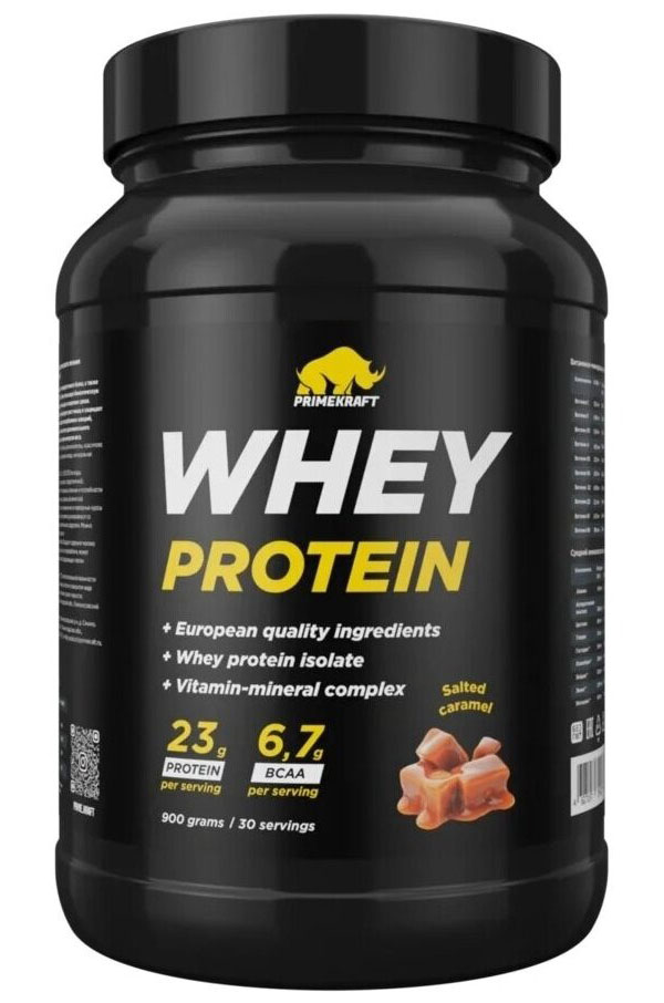 

Prime Kraft Whey, 900 гр. (карамель солёная), Whey