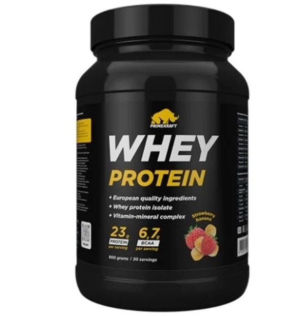 Prime Kraft Whey, 900 g (клубника банан)