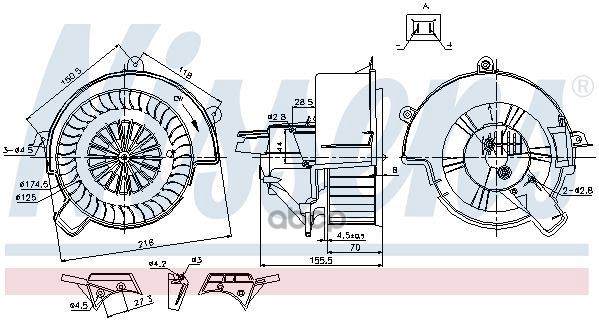 

Вентилятор Отопителя Nissens 87083