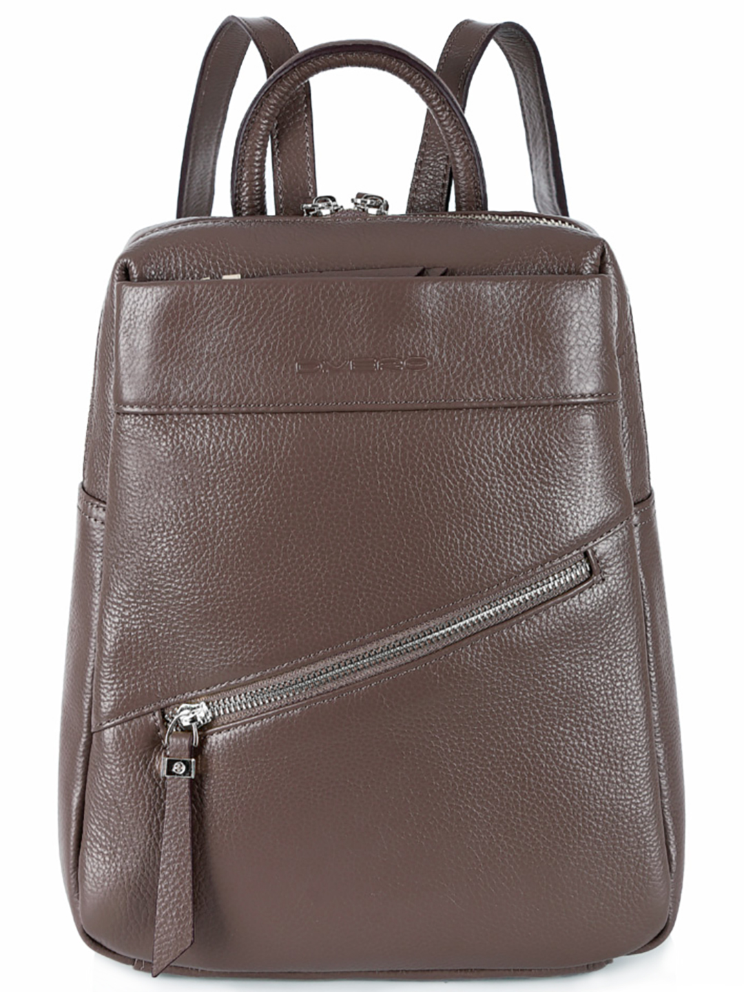Рюкзак женский D.Vero 2760 коричнево-серый, 31х8х23 см