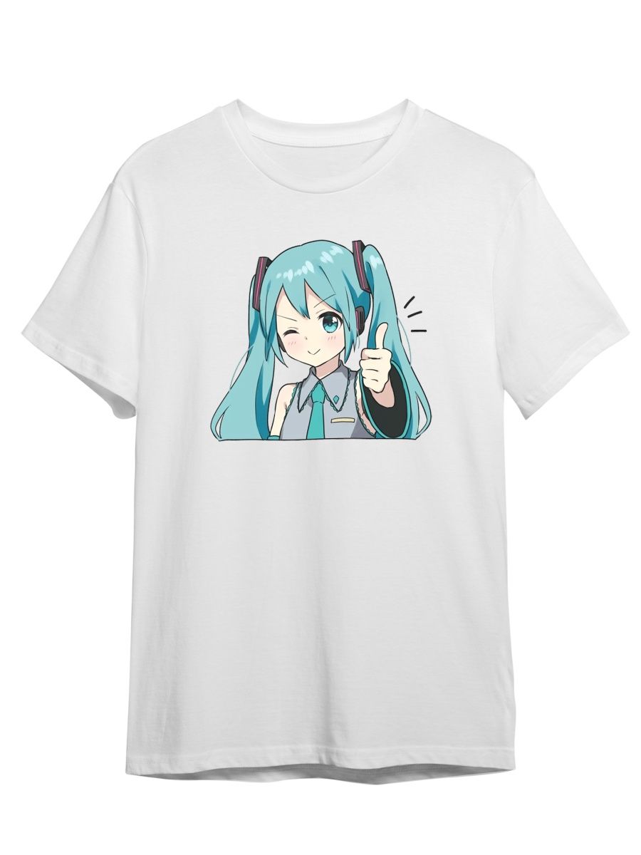 

Футболка унисекс СувенирShop Мику Хатсуне/Вокалоиды/Vocaloid 1 белая M, Белый, "Мику Хатсуне/Вокалоиды/Vocaloid" 1