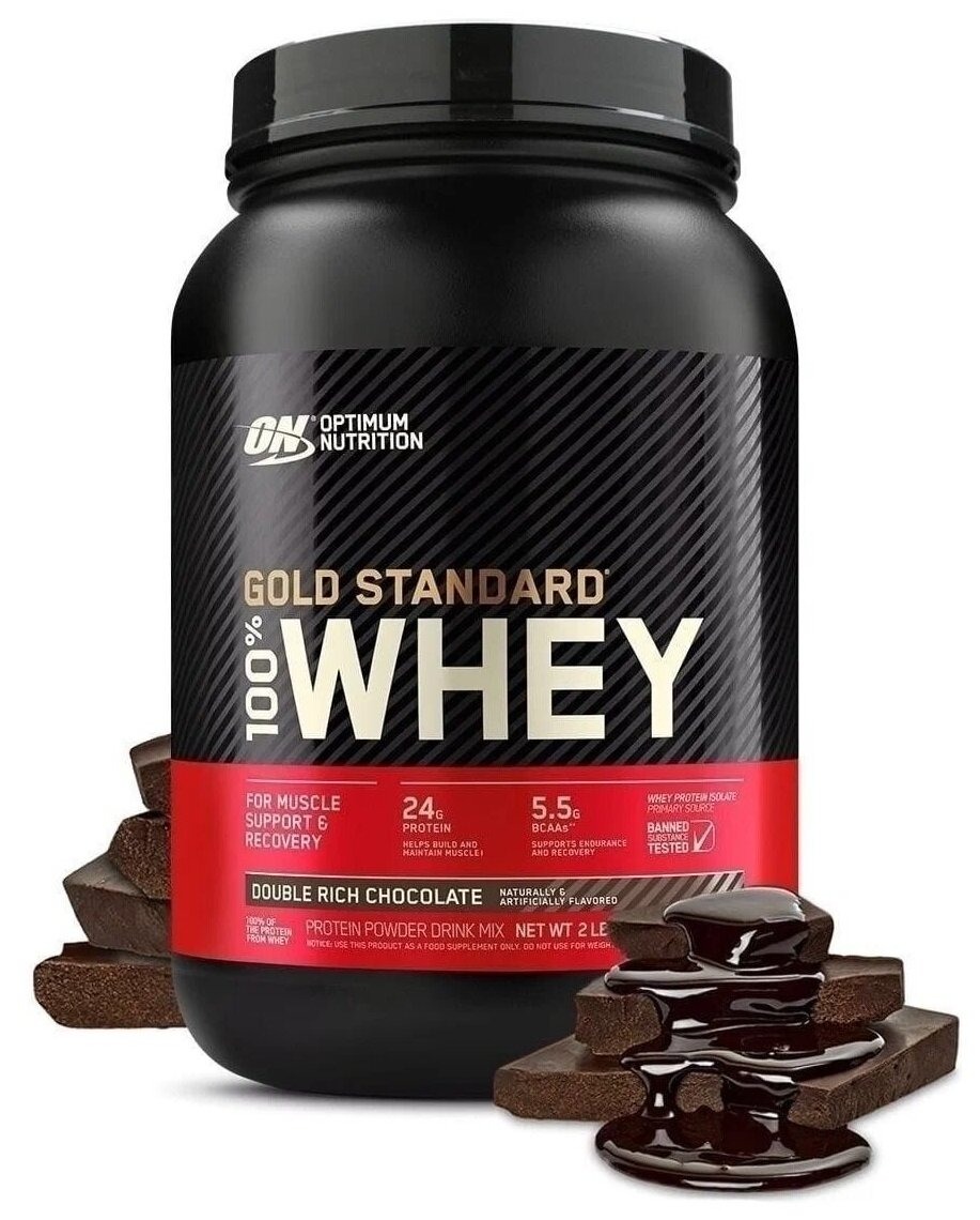 

100% Whey Protein, 907 g (двойной шоколад), 100% Whey Protein