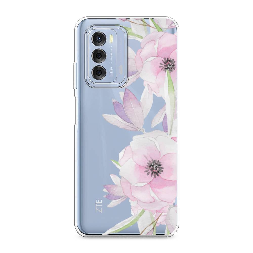 

Чехол Awog на ZTE Blade V40 / ЗТЕ Блэйд V40 "Нежные анемоны", Разноцветный, 136150-8