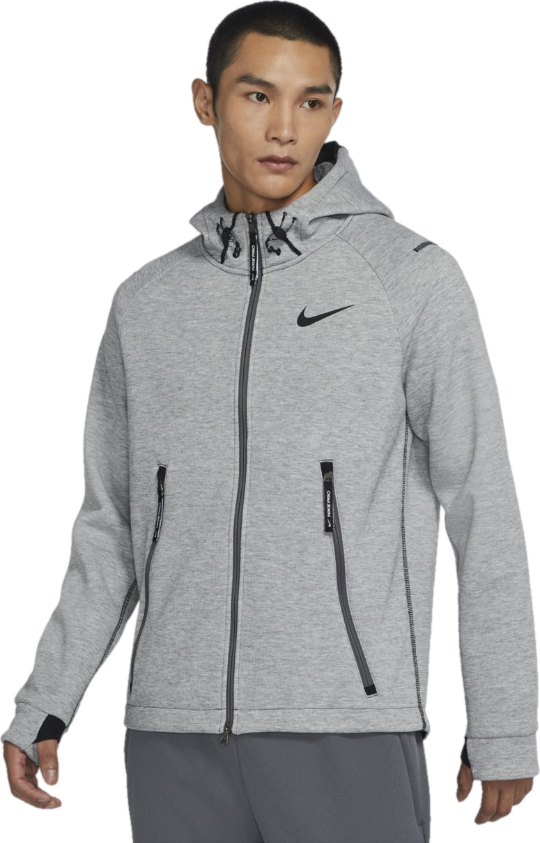 

Толстовка мужская Nike M Pro Therma-FIT Full-Zip Jacket серая XL, Серый, M Pro Therma-FIT Full-Zip Jacket