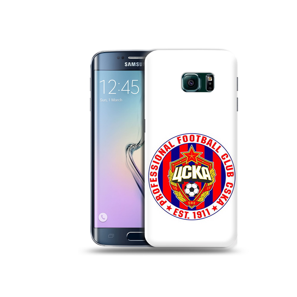 

Чехол MyPads Tocco для Samsung Galaxy S6 Edge ФК ЦСК логотип, Прозрачный, Tocco