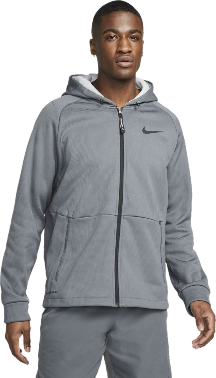 

Толстовка мужская Nike M Pro Therma-FIT Full-Zip Hooded Jacket серая S, Серый, M Pro Therma-FIT Full-Zip Hooded Jacket